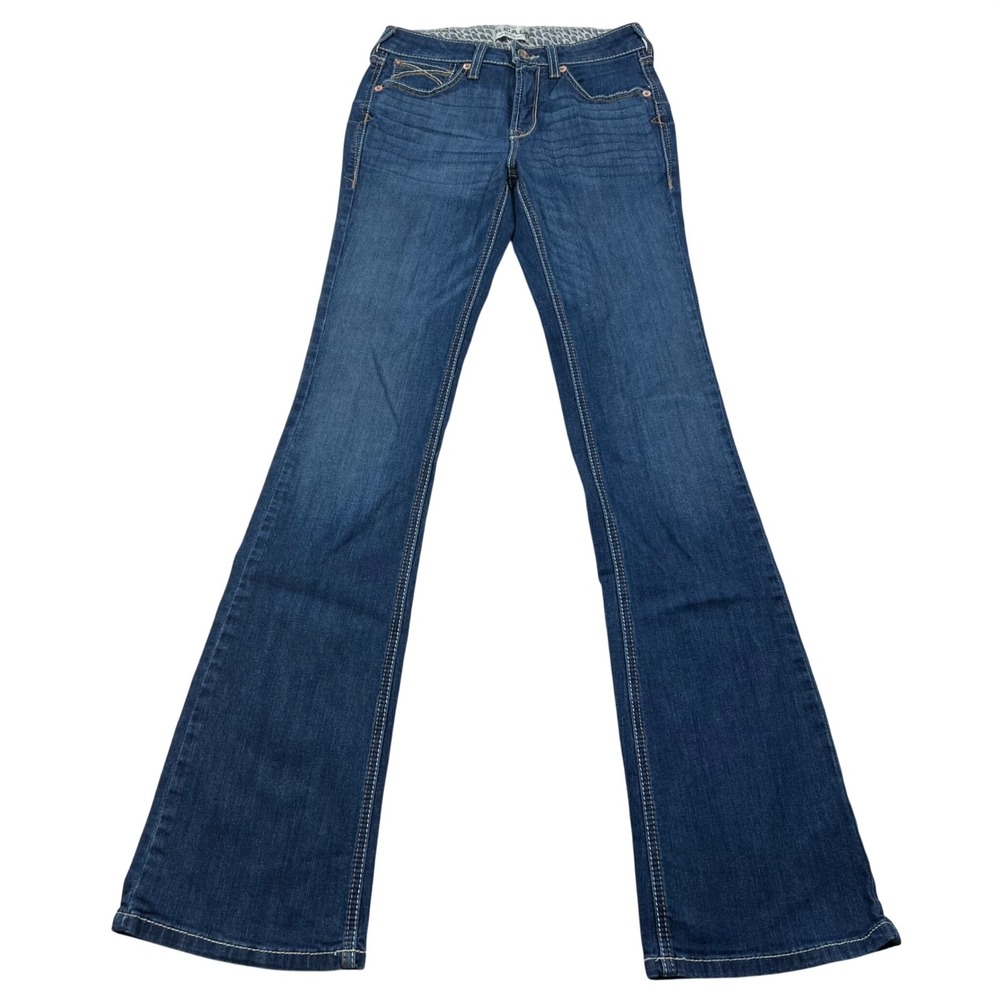 Ariat Katrina Bootcut Jeans Womens 27XL Dark Wash Mid Rise Inseam 34" Western